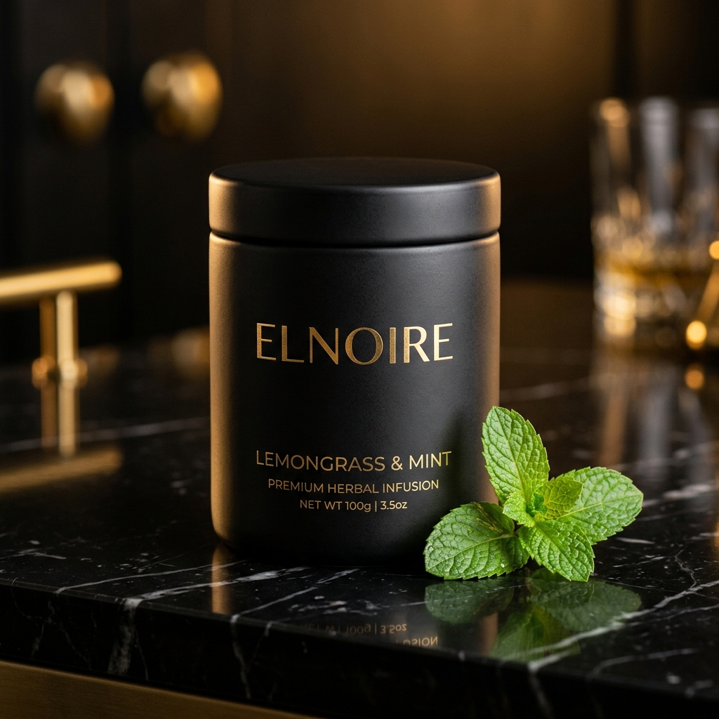 ELNOIRE Lemongrass & Mint Tea canister