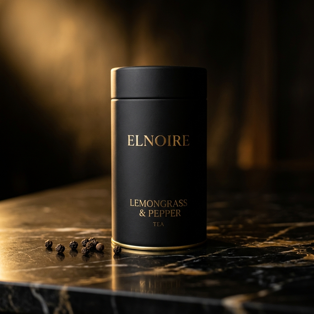 ELNOIRE Lemongrass & Pepper Tea canister